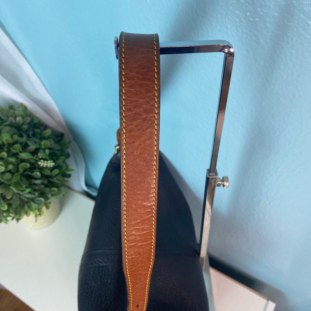 Dooney & Bourke Black and Brown Hobo Bag - Picture 5 of 9